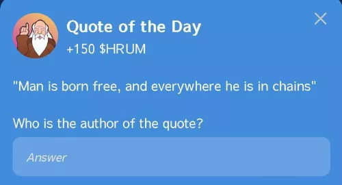 Hrum quote